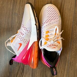 Nike Air 70 pink and orange sneakers